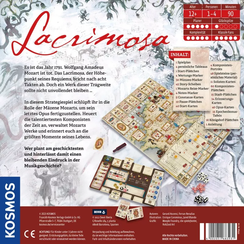 Lacrimosa, lauamäng