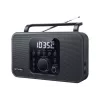 Kaasaskantav raadio Muse M-091 R — FM/AM, LCD-ekraan, toide vahelduvvoolust või AA/D patareidest, pöörlev helitugevus, 1,1 kg, must