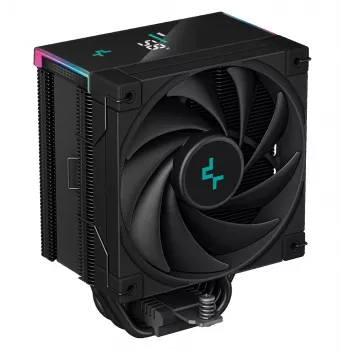 Õhkjahuti DeepCool AK500S Digital 120 mm, 5 soojustoru, PWM-ventilaator, 1850 p/min, 68,99 CFM, 2,19 mmH2O, Must