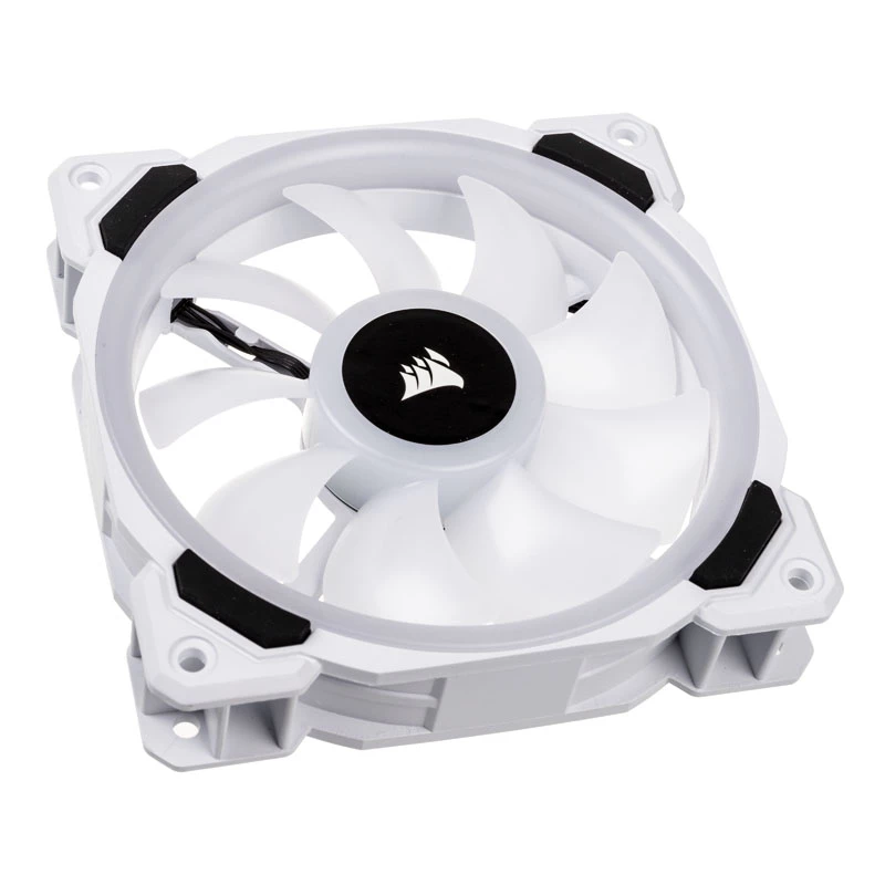 CORSAIR LL120 RGB 120 mm valge PWM-korpuse ventilaatori 3-pakk
