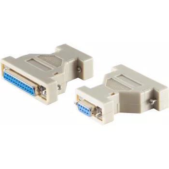 Sub-D adapter ShiverPeaks 9-kontaktiliselt 25-kontaktilisele – sooadapter RS-232 seadme ühendamiseks