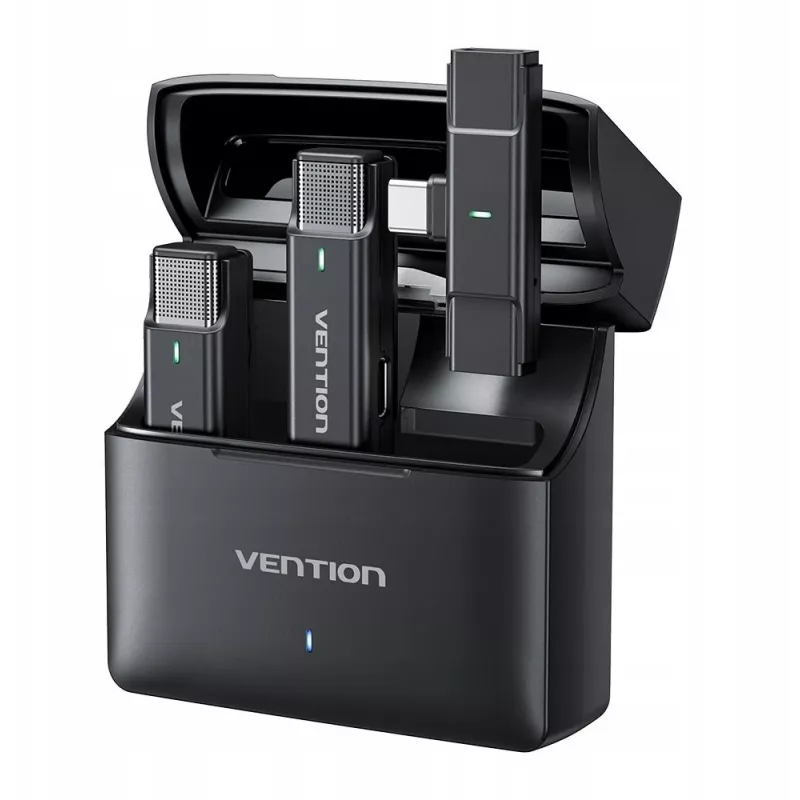 Kahe Ventioni USB-C mikrofoni komplekt + laadimisümbris