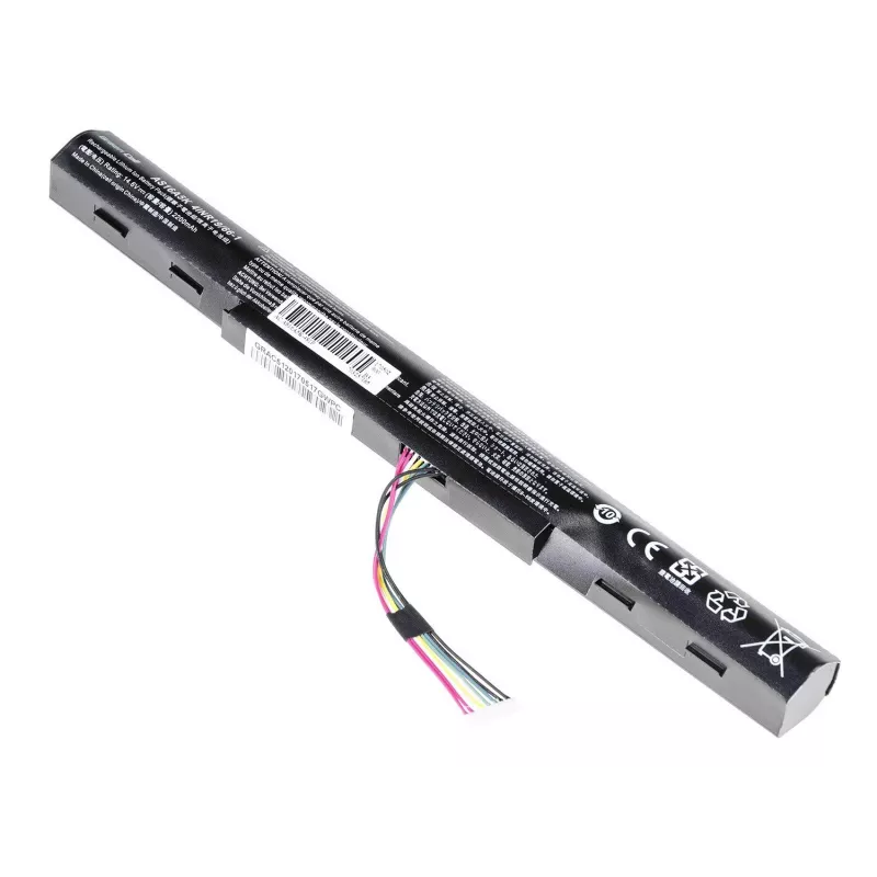 Aku roheline Cell AC51 Acer Aspire E15/E17 jaoks — Li-Ion 14,8 V 2200 mAh 4-elemendiline, must