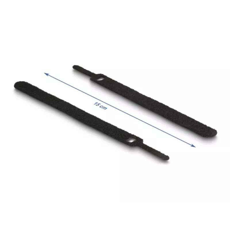 Takja-kinnitusega kaabliside DELOCK 19010 150x12mm must 10 tk