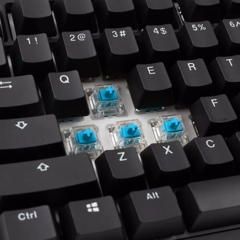 Ducky Tinker 75 mänguklaviatuur, RGB, must - MX-Blue (ANSI)
