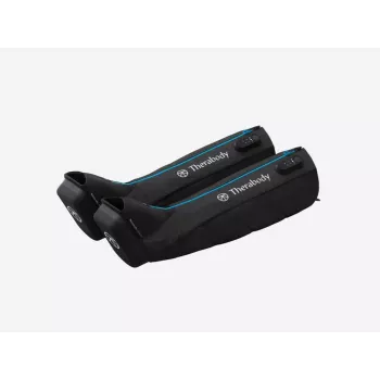 Jalamassaažiseade Therabody RecoveryAir Must — kompressioonmassaaž, 4 programmi, Bluetooth, 240 min aku