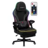 Mängutool huzaro HZ-FORCE 4.6 RGB Must Mesh — ergonoomiline, kõrgusreguleeritav, RGB-valgustus, riidest iste, max 130 kg