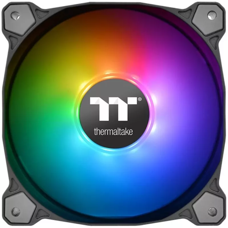 Thermaltake Pure 12 ARGB 120mm korpusventilaatorid 3-pakk must