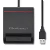ID-kaardi lugeja QOLTEC Smart chip ID-kaardi skanner — USB, must, 84,5×65×16 mm, 63 g