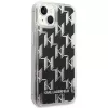 Karl Lagerfeld KLHCP14MLMNMK iPhone 14 Plus 6.7 kõva ümbris must / must Liquid Glitter Monogram