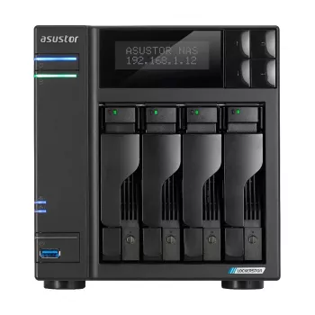 Asustor LOCKERSTOR 4 Gen2 (AS6704T) NAS lauaarvuti Intel® Celeron® N N5105 4 GB DDR4 0 TB ADM must