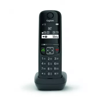 Analoog/DECT-telefon Gigaset AS690HX traadita telefonitoru helistaja ID-ga must