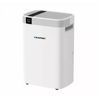 Õhukuivati BLAUPUNKT ADH601 — 2,5 l paak, 16 l/24h, 245 W, 48 dB, Wi‑Fi, kuni 20–40 m², valge