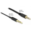 Helikaabel DeLOCK 66075 0,5 m 3,5 mm Must