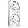 NZXT F280X RGB 140mm ARGB korpuse ventilaatorid – valge, 2-pack
