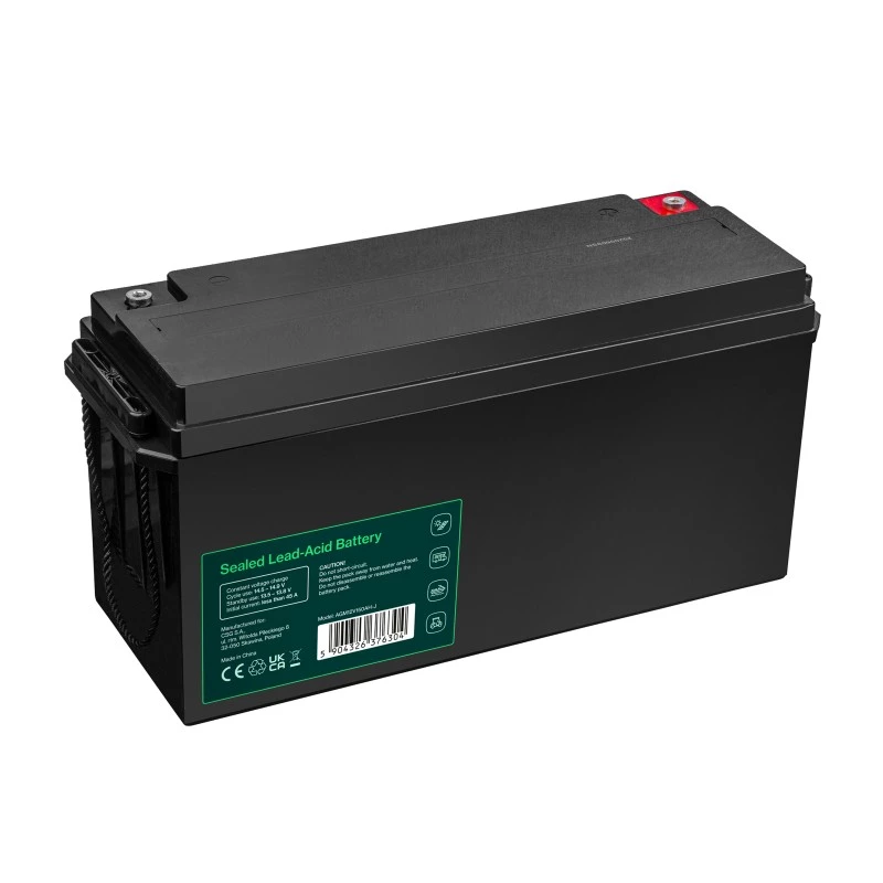 AGM aku Green Cell AGM12V150AH-J 12V 150Ah suletud pliiaku