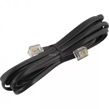 Modulaarne telefonikaabel Goobay 50317 RJ-11 RJ-11 3 m must