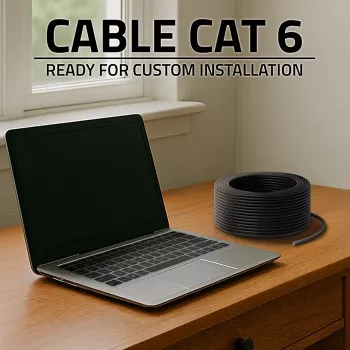 Etherneti patch-kaabel QOLTEC CAT6 UTP, 50 m, must