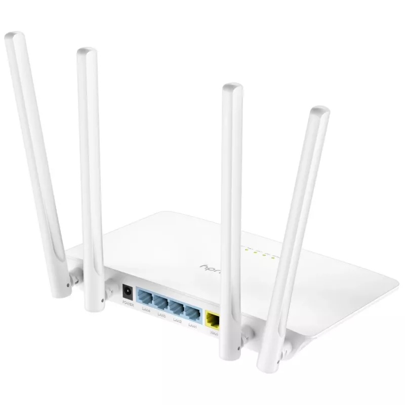 Laualine ruuter Cudy WR1200 Kaheribaline Wi‑Fi 5 (802.11ac) 867 Mbit/s, 4x RJ‑45 LAN, Valge