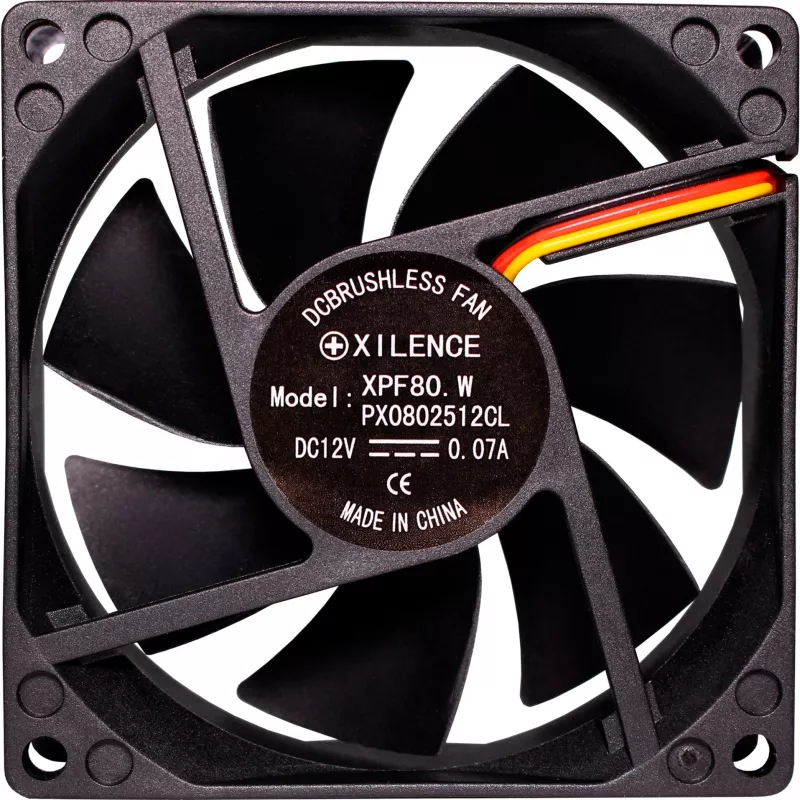 Xilence XF034 80mm must korpuse ventilaator