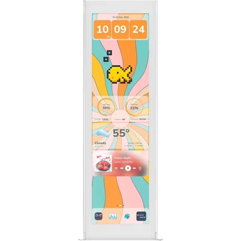 Y70 Touch Display täiendus Snow Valge (36,8 cm (14,5 tolli), valge, 14,5-tolline puuteekraan)