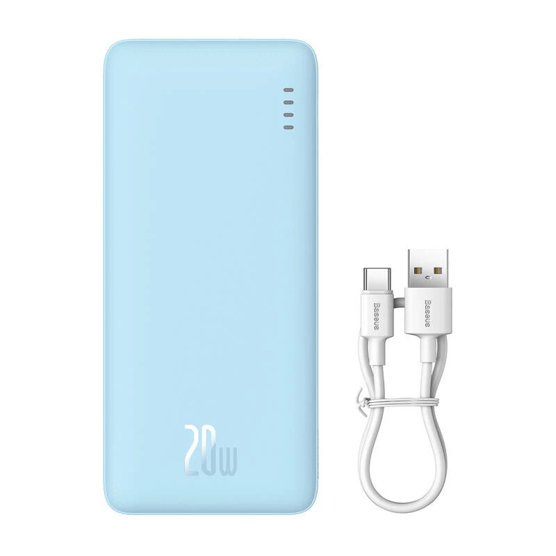 Baseus Airpow liitiumpolümeer (LiPo) 20000 mAh sinine
