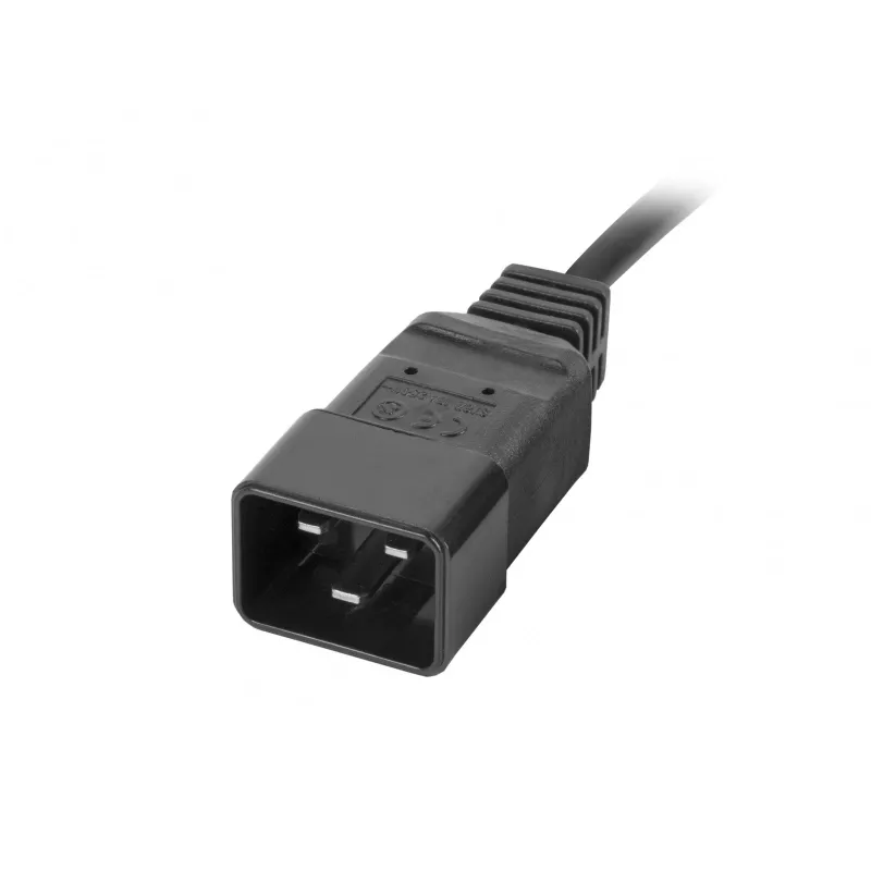 Rack-mount Power Distribution Unit LANBERG PDU-02I1908I-0200-C20-BK — 1U, 10×C13, 16A, 2 m kaabel, 19 tolli