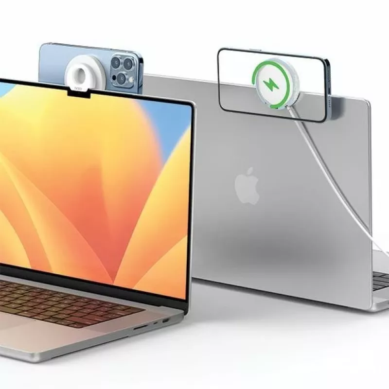 Induktiivne MagSafe hoidik MacBookile valge