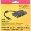 DeLOCK – väline videoadapter – VL101 – USB-C 3.1 – HDMI – hall – jaemüük (62991)