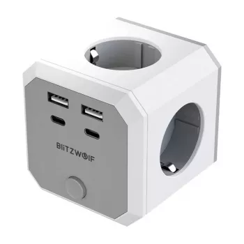 BlitzWolf BW-EC2 8-in-1 toitekuubik (4xAC / 2 x USB-A / 2 x USB-C)