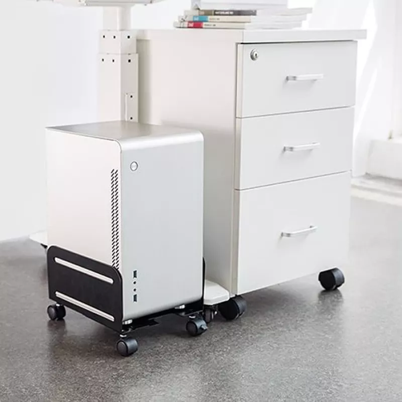 Rattaplatvorm MACLEAN MC-851 — rattaplatvorm, must, 119×260×128 mm, max koormus 10 kg