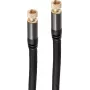 shiverpeaks BS20-55025 koaksiaalkaabel 1 m F must (BS20-55025)