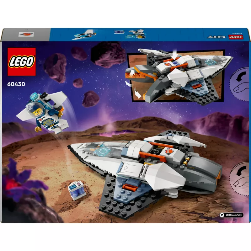 LEGO City ehituskomplekt Kosmoselaev 60430 — 240 detaili, 1 minifiguur, vanusele 6+, 170×220×40 mm
