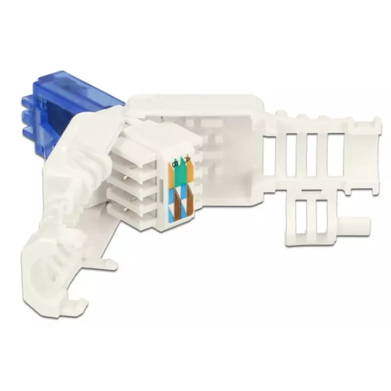 Juhtmepistik RJ-45 DeLOCK 86417 sinine valge