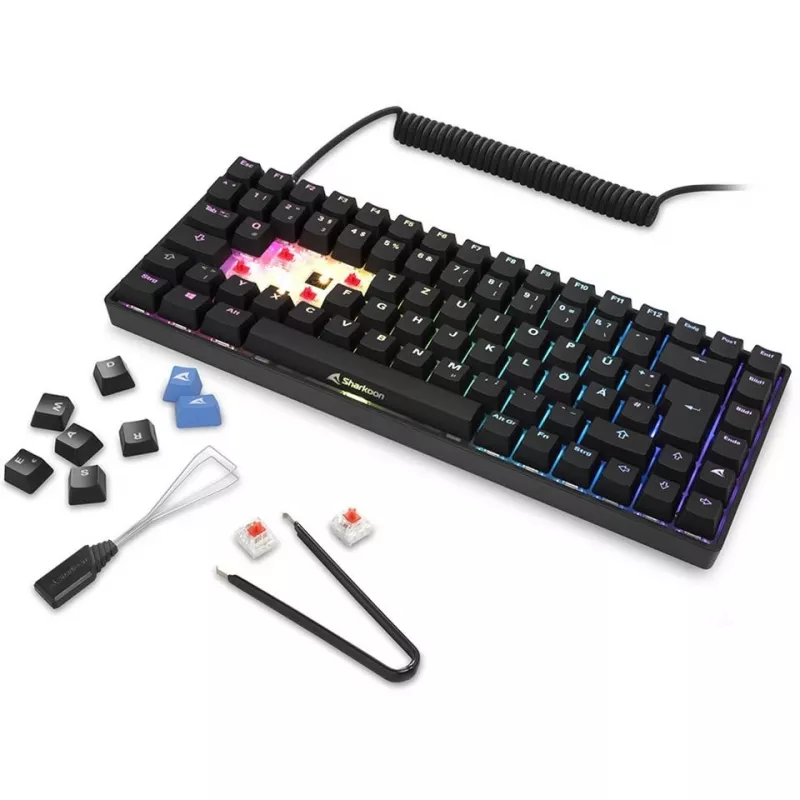 Sharkoon SKILLER SGK50 S3 klaviatuur Gaming USB QWERTZ Saksa Must