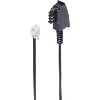 telefonikaabel ShiverPeaks BS70000-3 3 m Must TAE F RJ-11