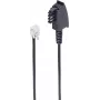 telefonikaabel ShiverPeaks BS70000-3 3 m Must TAE F RJ-11