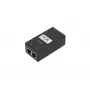 PoE toiteplokk Extralink POE-24-24W-G 24V 1A 24W Gigabit, siseruumidesse, must, AC toitekaabel kaasas