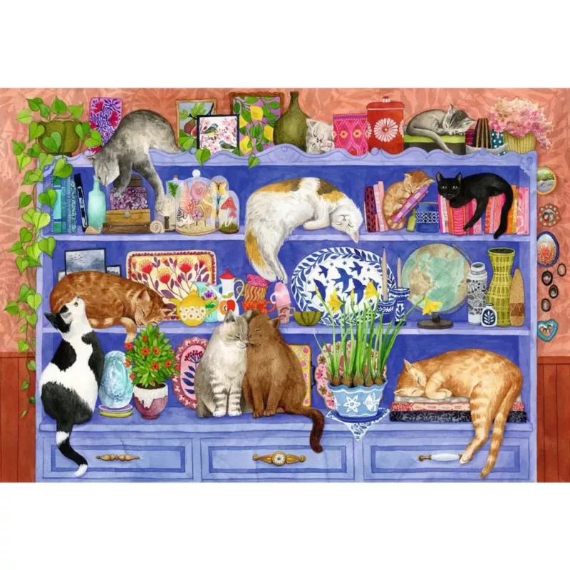Pusle Ravensburger Feel Well & Puzzle Kassid riiulil — 200 tükki