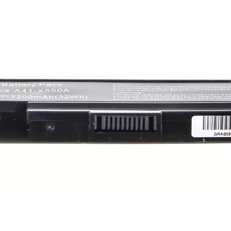 Aku roheline Cell AS58 ASUS sülearvutitele — Li-Ion 2200 mAh, 14,4 V, 4 elementi, must