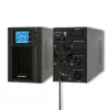 Qoltec 53042 katkematu toiteallikas (UPS) topeltmuundusega (Online) 1 kVA 800 W 2 vahelduvvoolu pistikupesa