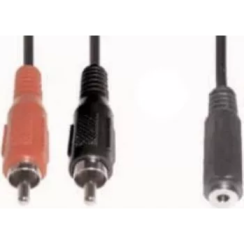 Audio kaabel e+p B 132 1.5m 2xRCA 3.5mm Must