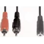 Audio kaabel e+p B 132 1.5m 2xRCA 3.5mm Must