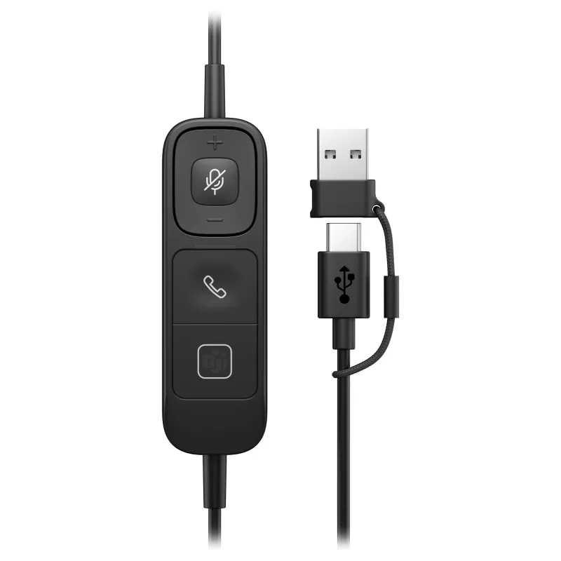 Monaural USB Wired Headset Poly Mission 615 — kaal 117,5 g