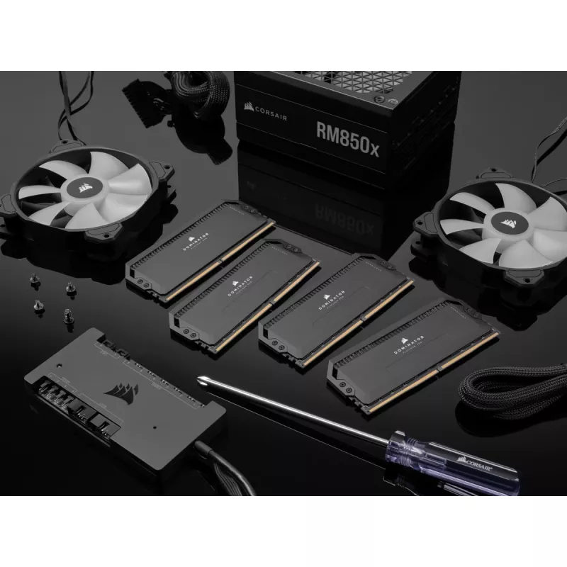DIMM 64 GB DDR5-6400 (2x 32 GB) kahekanaliga komplekt, mälu must, CMT64GX5M2B6400C32, Dominator Platinium, INTEL XMP