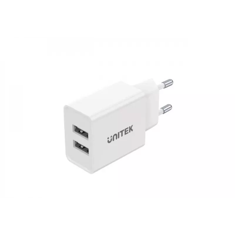 Unitek P1113A-EU - laadija 2X USB-A, 12W, valge