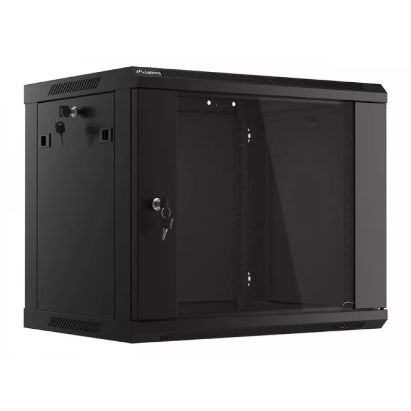 Seinale kinnitatav rack LANBERG 9U (600×450×507 mm) IP20, max koormus 60 kg, must