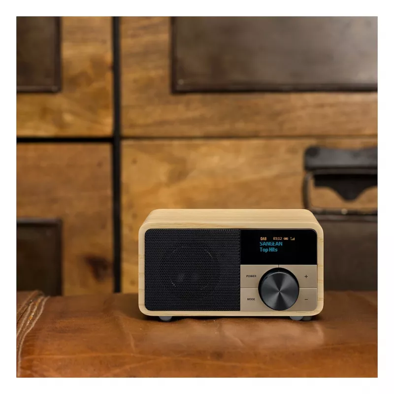 Lauaraadio Sangean DDR-7 Natural Wood FM AM Bluetooth, puidust korpus, FM/AM tuuner, Bluetooth-heli