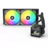 CPU vesijahuti Sharkoon S50 ARGB, must