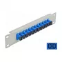 Fiiberoptiline harukarp DeLOCK 10 tolli 12 porti SC Simplex sinine 1U hall